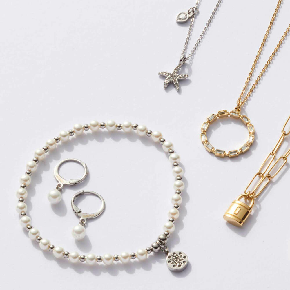 Leonardo Jewels Armband Pelena Ciao, Armschmuck, Modeschmuck, Edelstahl, Imitationsperlen, 021176