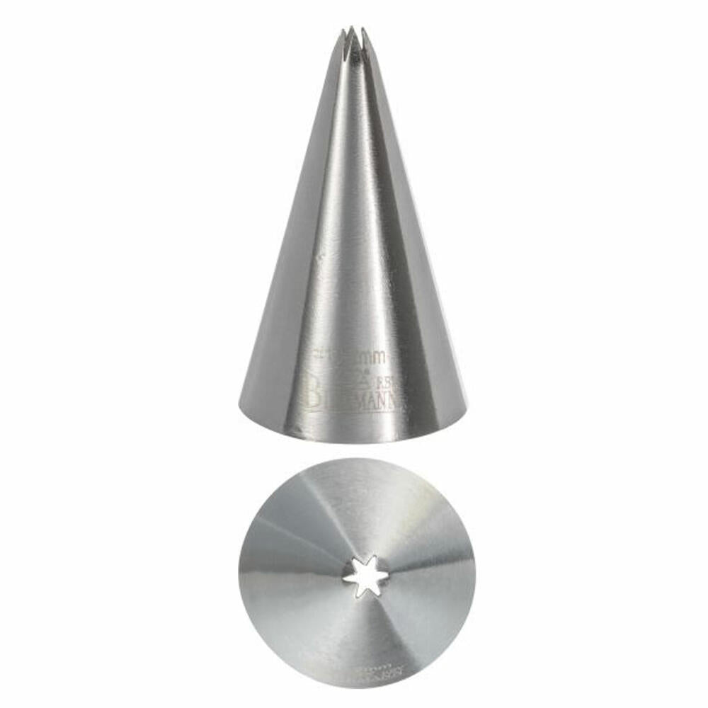 Birkmann Sterntülle #10, Spritztülle, Garniertülle, Backzubehör, Edelstahl, Ø 0.2 cm, 411159