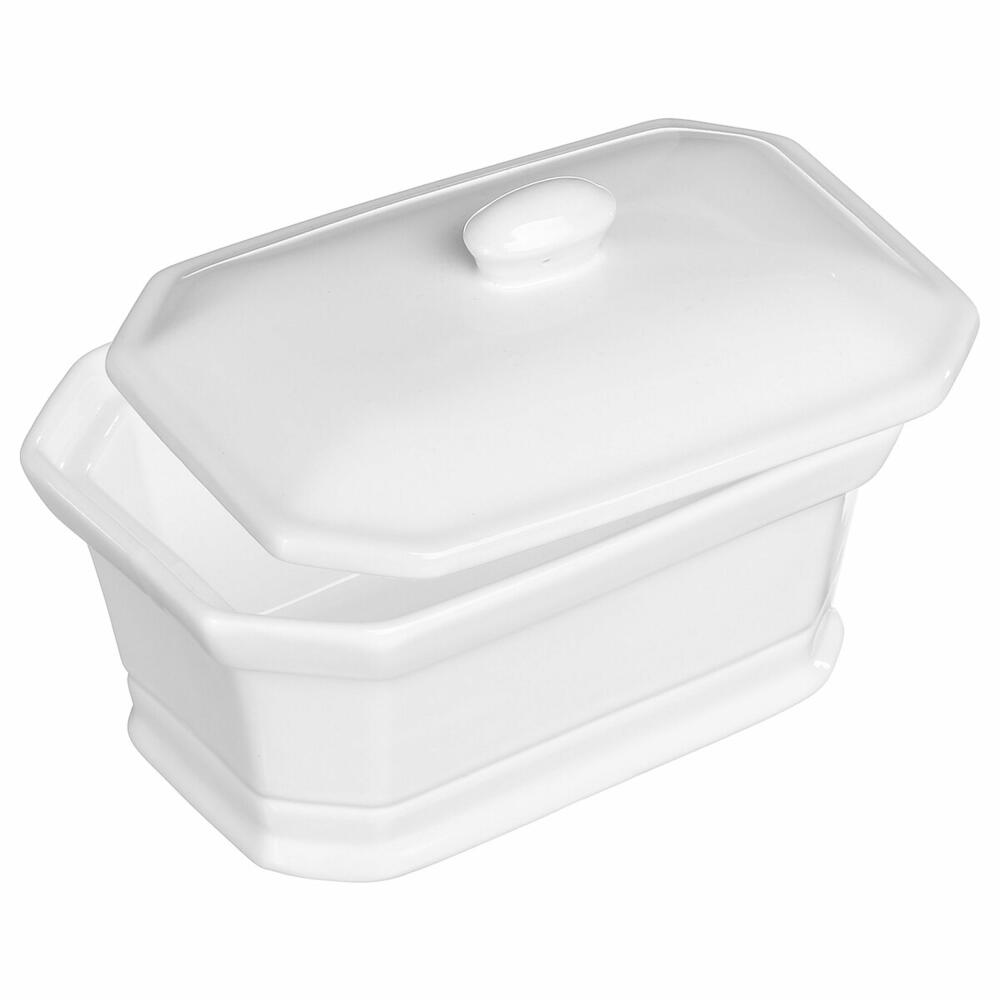 5Five Simply Smart Mini Oven Dish, Baking Dish, Terrine Dish, Ceramic, White, 135127