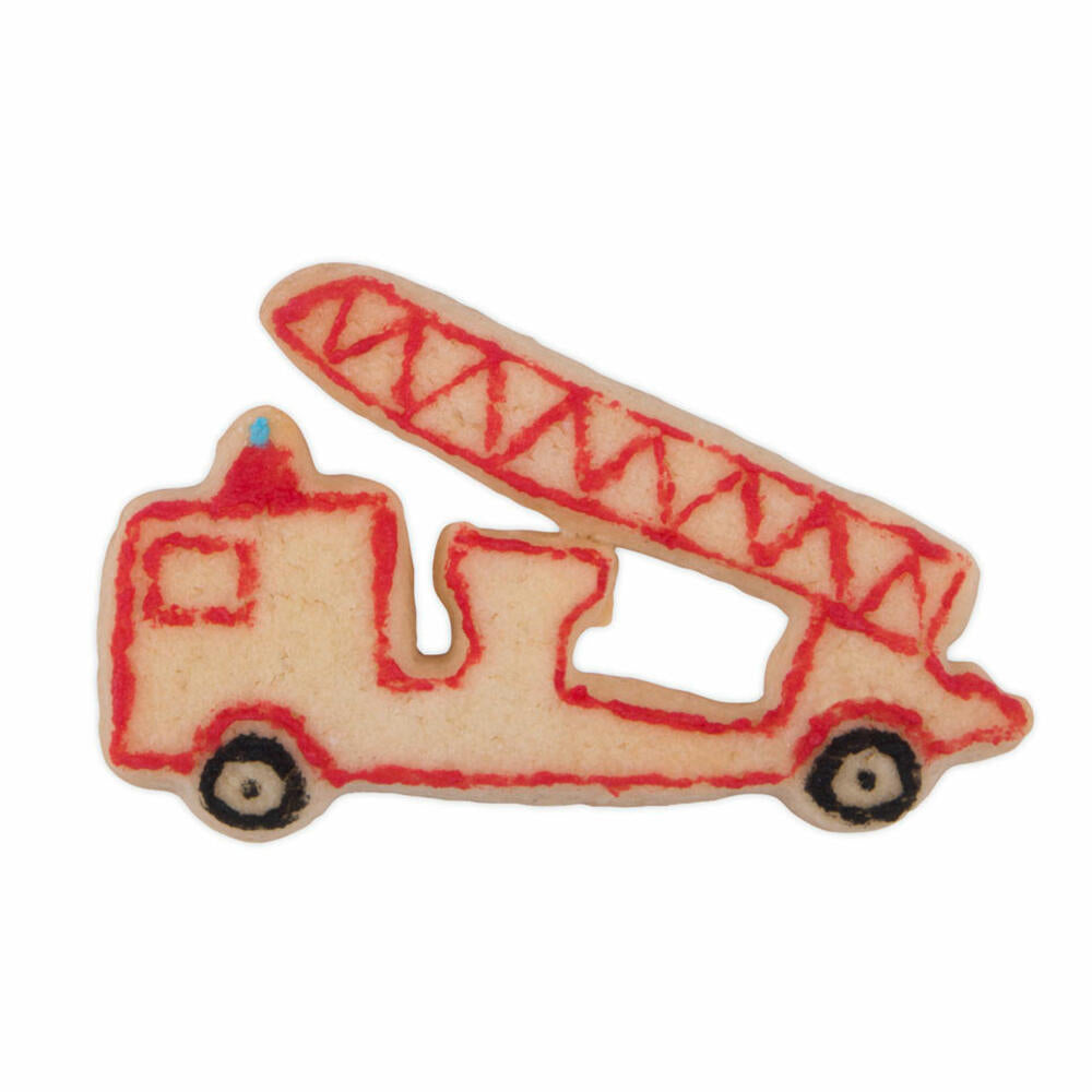 Städter cookie cutter fire engine, cookie cutter, cookie mold, biscuit, cookies, stainless steel, 7 cm, 200623