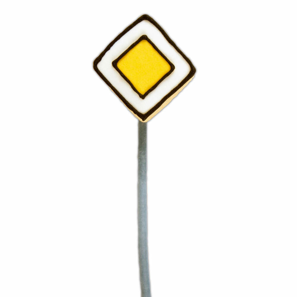 Städter Präge-Ausstecher Vorfahrtschild, Ausstechform, Plätzchenform, Keks, Plätzchen, Edelstahl, 4.5 cm, 200425