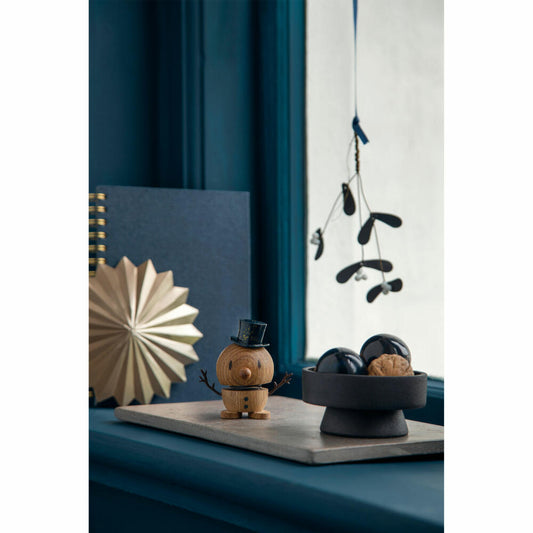 Hoptimist Small Snowman Oak, Wackelfigur, Wackel Figur, Dekoration, Schneemann, Holz, 26314