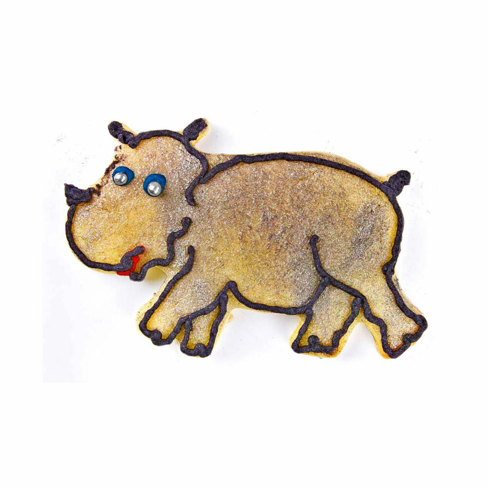 Städter Ausstecher Nilpferd, Ausstechform, Plätzchenform, Keks, Plätzchen, Edelstahl, 7.5 cm, 200760