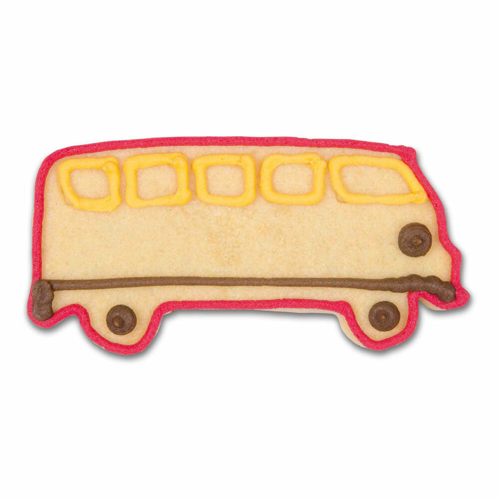 Städter embossed cookie cutter bus, cookie cutter, cookie mold, biscuit, cookies, stainless steel, 9 cm, 200913
