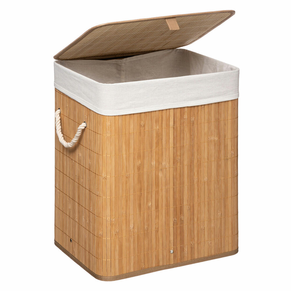 5Five Simply Smart Wäschekorb, faltbare Wäschetonne, Bambus, Polyester –  Ambiente3000