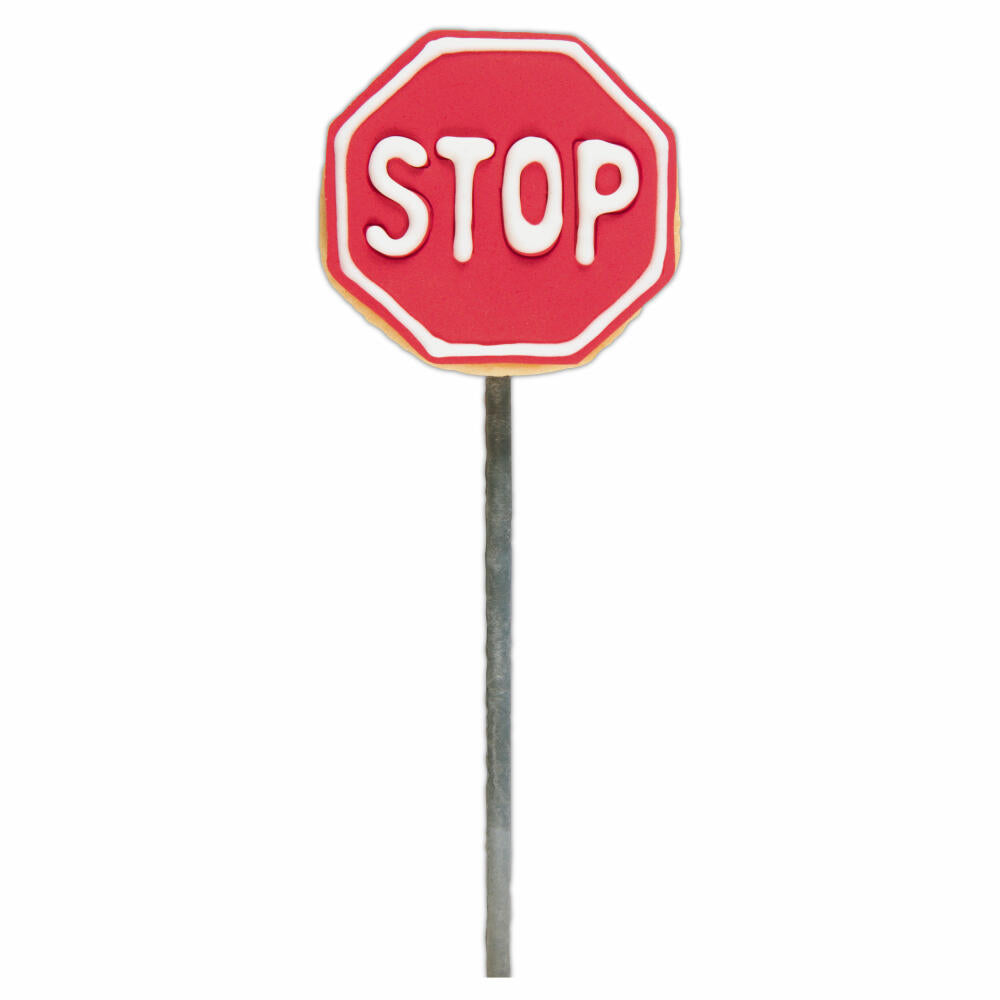 Städter embossed cookie cutter stop sign, cookie cutter, cookie shape, biscuit, biscuits, stainless steel, Ø 5.5 cm, 200418