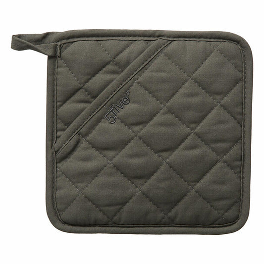 5five Simply Smart Topflappen Premium, Topfhandschuh, Silikon, Baumwolle, Grau, 151366