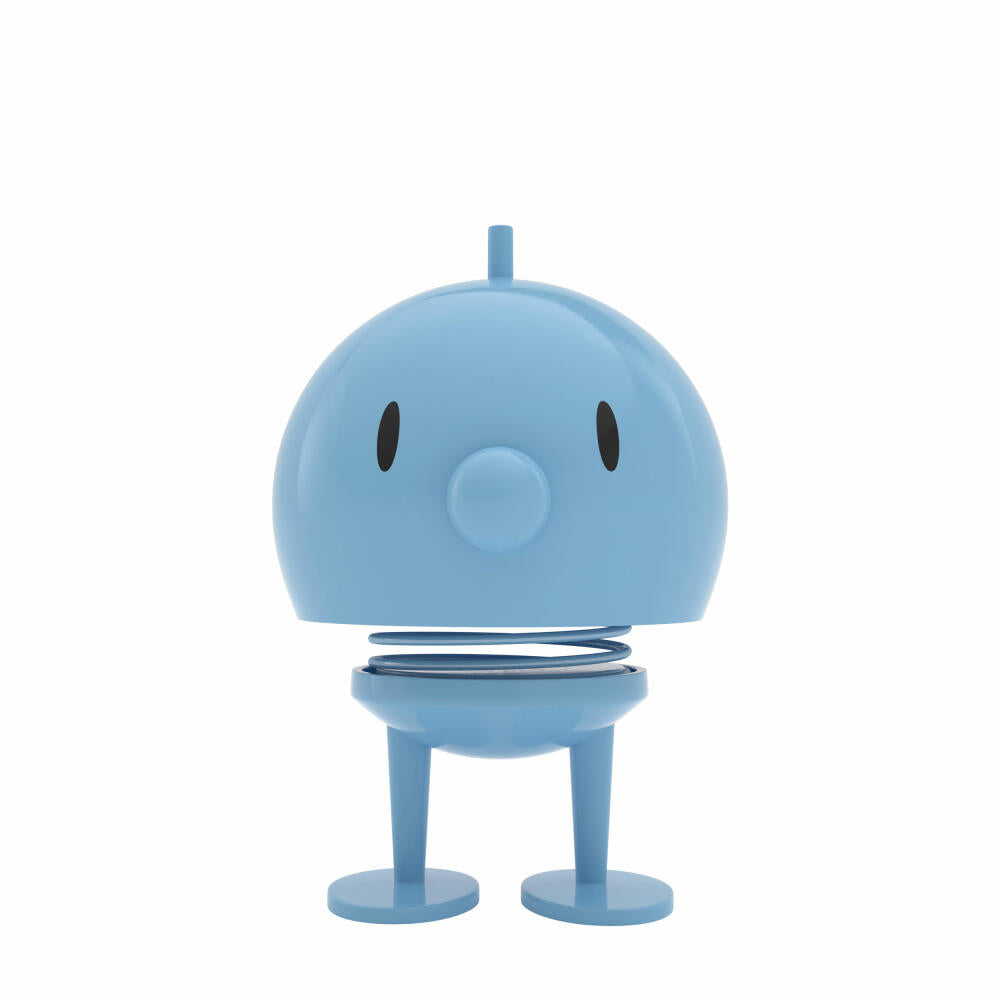 Hoptimist Large Bumble, wobbly figure, wobbly figure, decoration idea, decoration, plastic, light blue, H 13.5 cm, 2002-61
