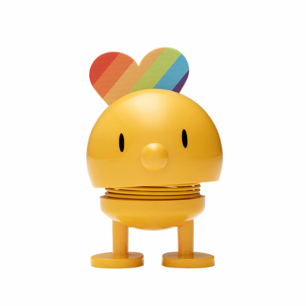 Hoptimist Rainbow Small, wobbly figure, wobbly figure, decoration idea, plastic, yellow, Ø 5 cm, 26241