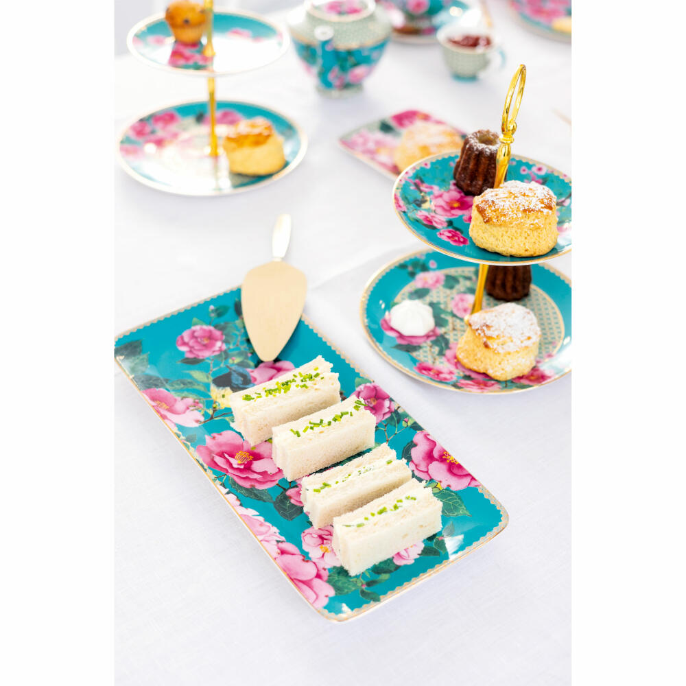 Maxwell & Williams TC Silk Road Platter, Serving Platter, Serving Plate, in Gift Box, Porcelain, Aqua, 33 x 15.5 cm, HV0176