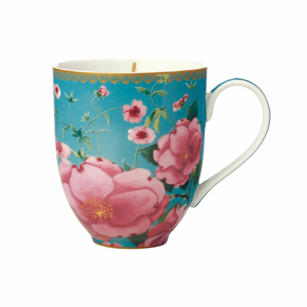Maxwell & Williams TC Silk Road Mug, Coffee Mug, Tea Cup, Cup, in Gift Box, Porcelain, Aqua, 440 ml, HV0170