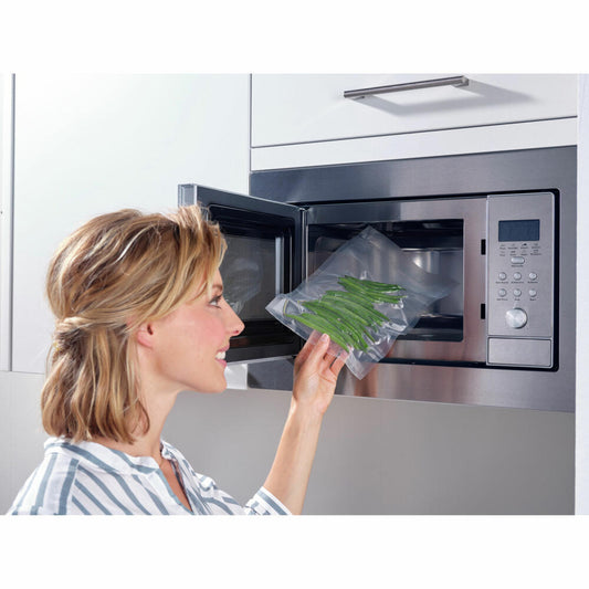 Leifheit Vakuumbeutel 20x30 cm, Vakuumierbeutel, Beutel, Kunststoff, Transparent, 3239