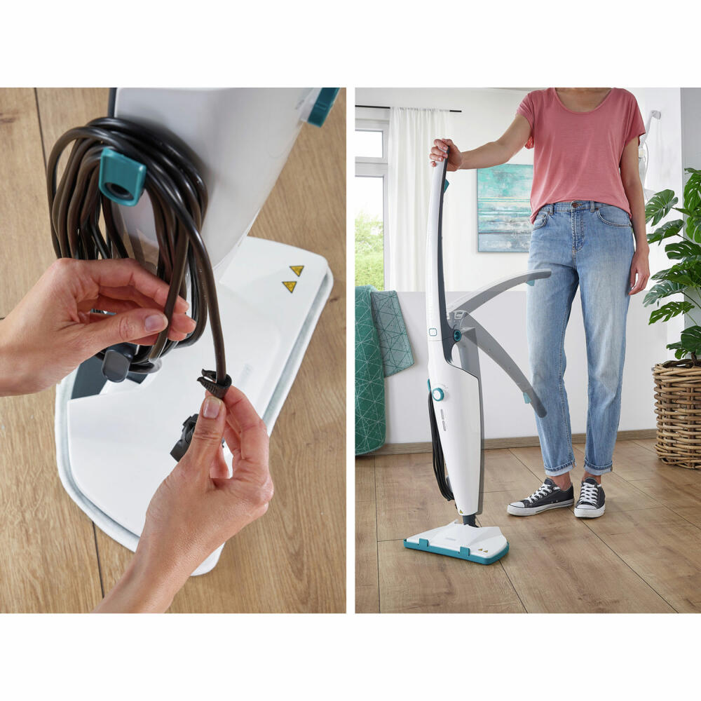 Leifheit Dampfreiniger CleanTenso Power, Dampfwischer, Steammopp, 11940