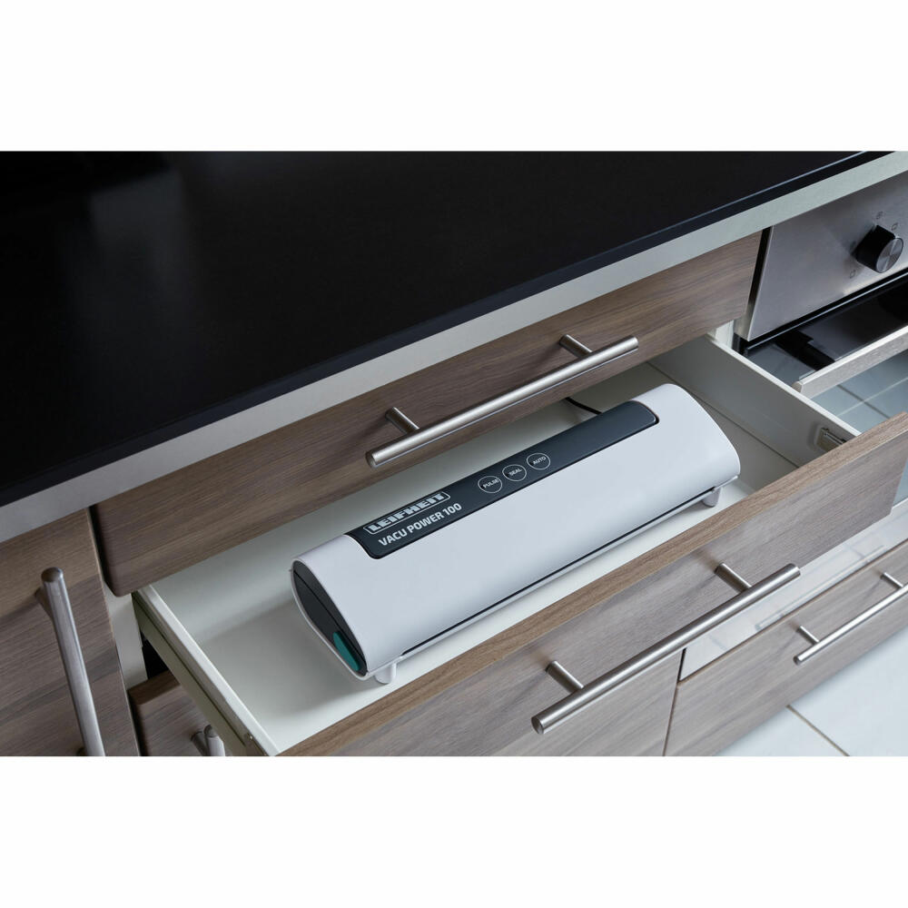 Leifheit Vakuumiergerät Vacu Power 100, Vakuumierer, Vakuum Gerät, Einschweißgerät, 03280