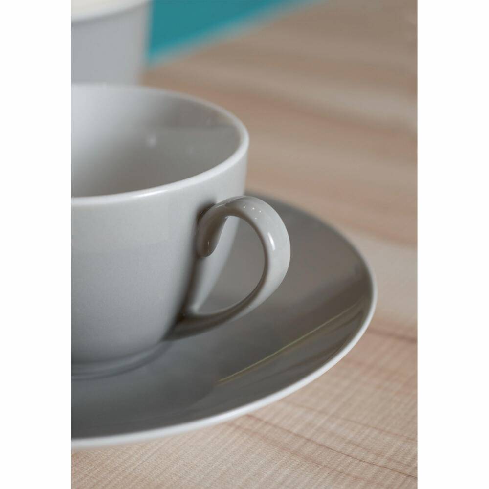 Ritzenhoff & Breker DOPPIO coffee service 12-piece, tableware set, service, round, porcelain, gray, 597219