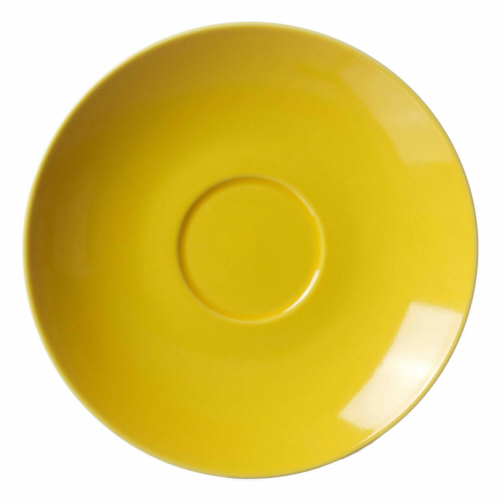 Ritzenhoff & Breker Doppio Untere, Saucer, Under Cup, Underplate, Porcelain, Sun Yellow, Ø 16 cm, 565102