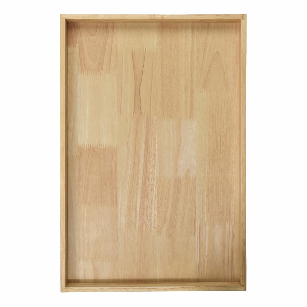 ASA Selection wood Holztablett rechteckig, Tablett, Serviertablett, Gummibaumholz, Natur, 35.5 x 52 cm, 53692970