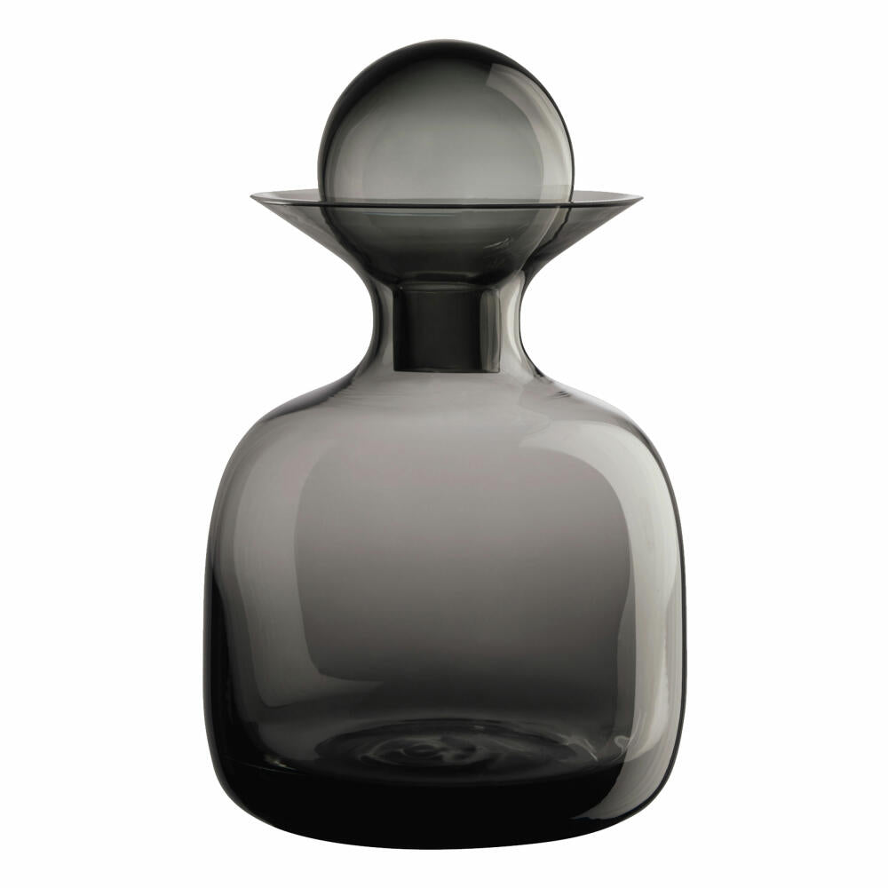 ASA Selection glas Karaffe klein, Wasserkaraffe, Glas, Grau glänzend, 750 ml, 53501009