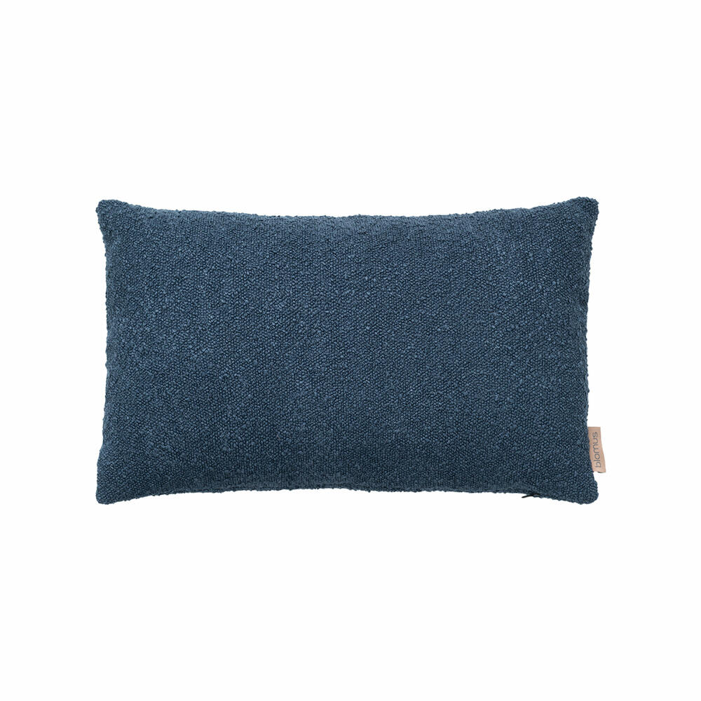 Blomus Kissenbezug Boucle, Kissenhülle für Kopf- oder Sofakissen, Midnight Blue, 30 x 50 cm, 66598