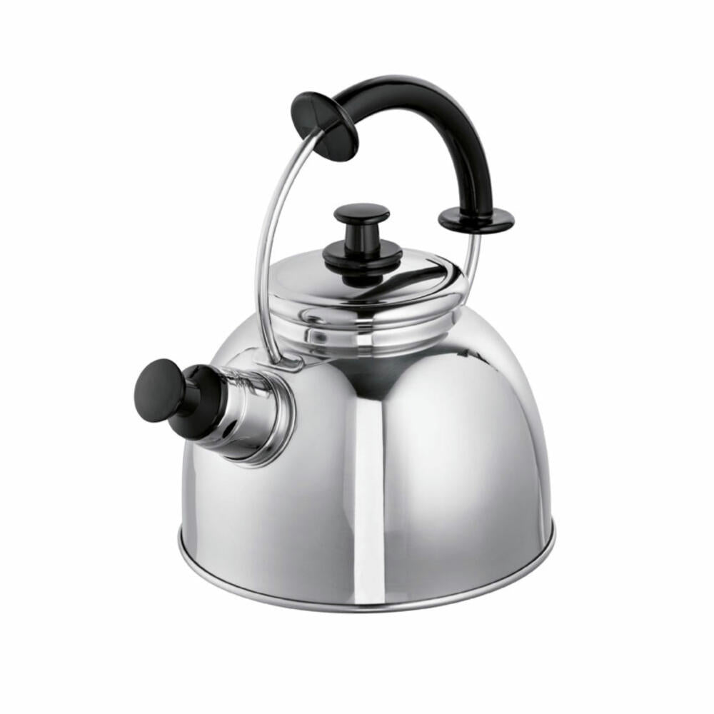 Schulte-Ufer whistling kettle Mortimer i, kettle, stainless steel 18/10, black, 17 cm, 1.5 L, 6835-17 i