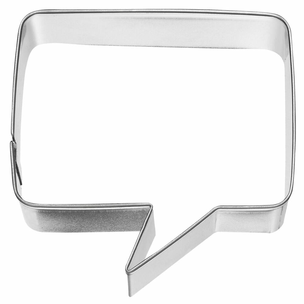 Birkmann Cookie Cutter Speech Bubble Square, Cookie Cutter, Cookie Shape, Biscuit, Stainless Steel, 7.1 cm, 197008