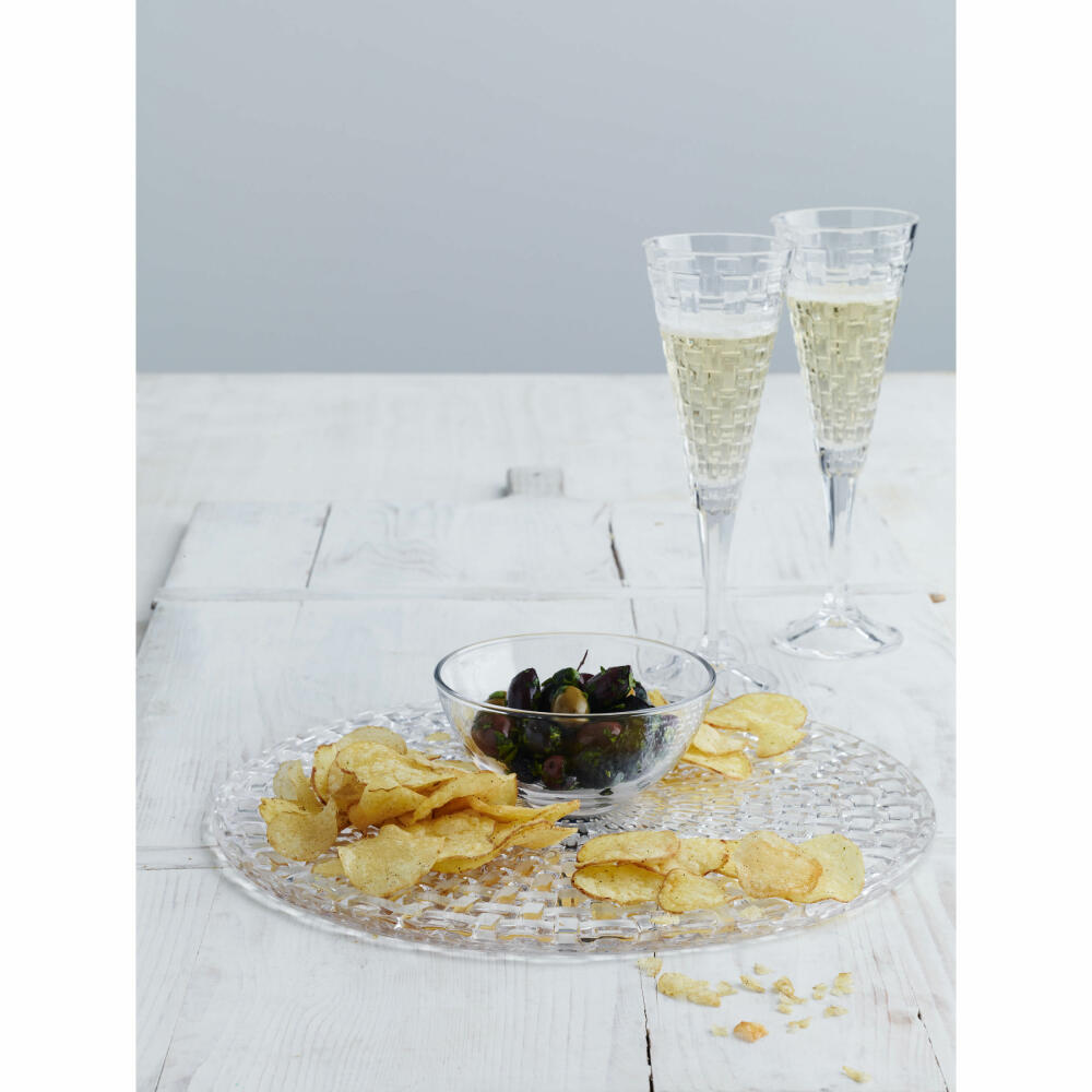 Nachtmann Dancing Stars Bossa Nova charger plate set, set of 2, serving plate, glass plate, crystal glass, Ø 32 cm, 0089994-0