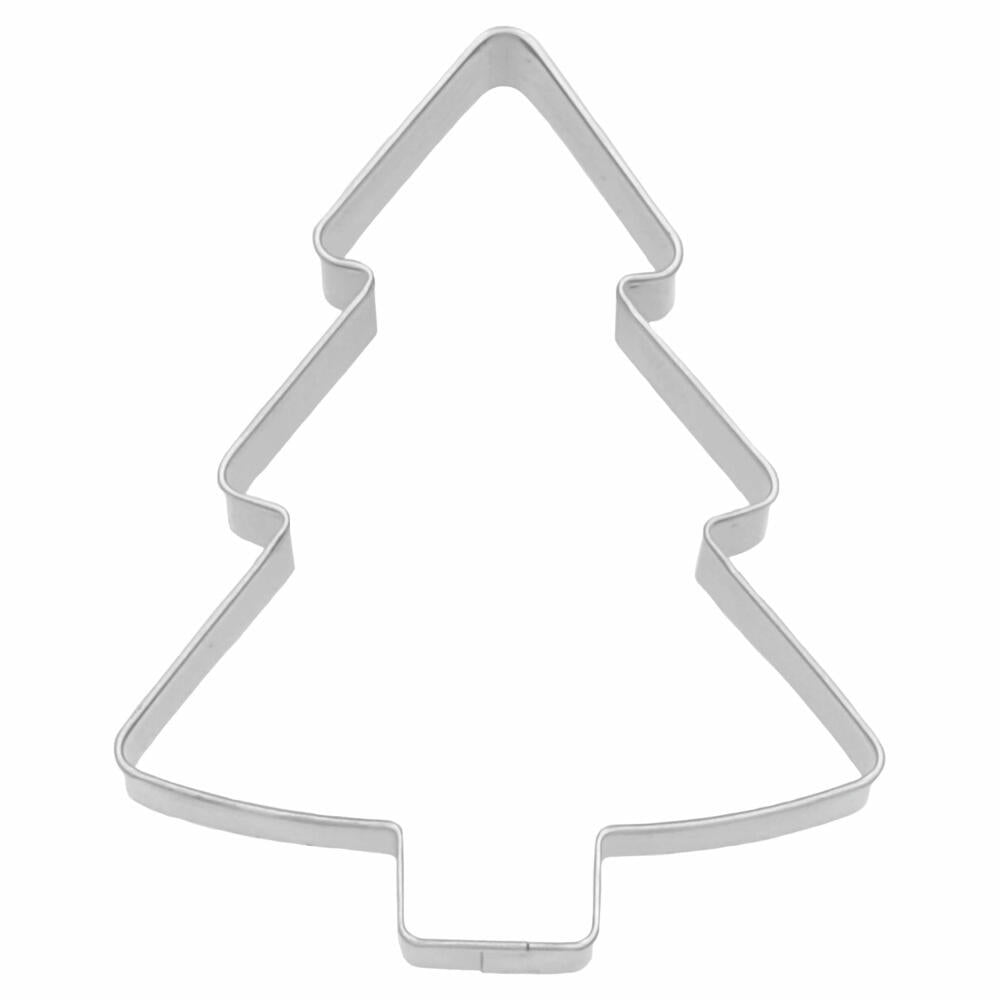 Birkmann Christmas tree cookie cutter, cookie cutter, cookie shape, biscuit, cookies, stainless steel, 8 cm, 199439