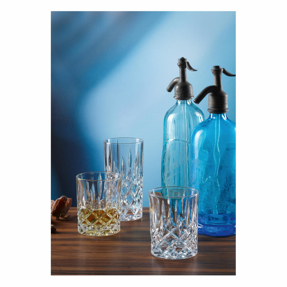 Nachtmann Noblesse Longdrinkglas Set, 4er Set, Wasserglas, Saftglas, Kristallglas, H 14.8 cm, 375 ml, 0089208-0