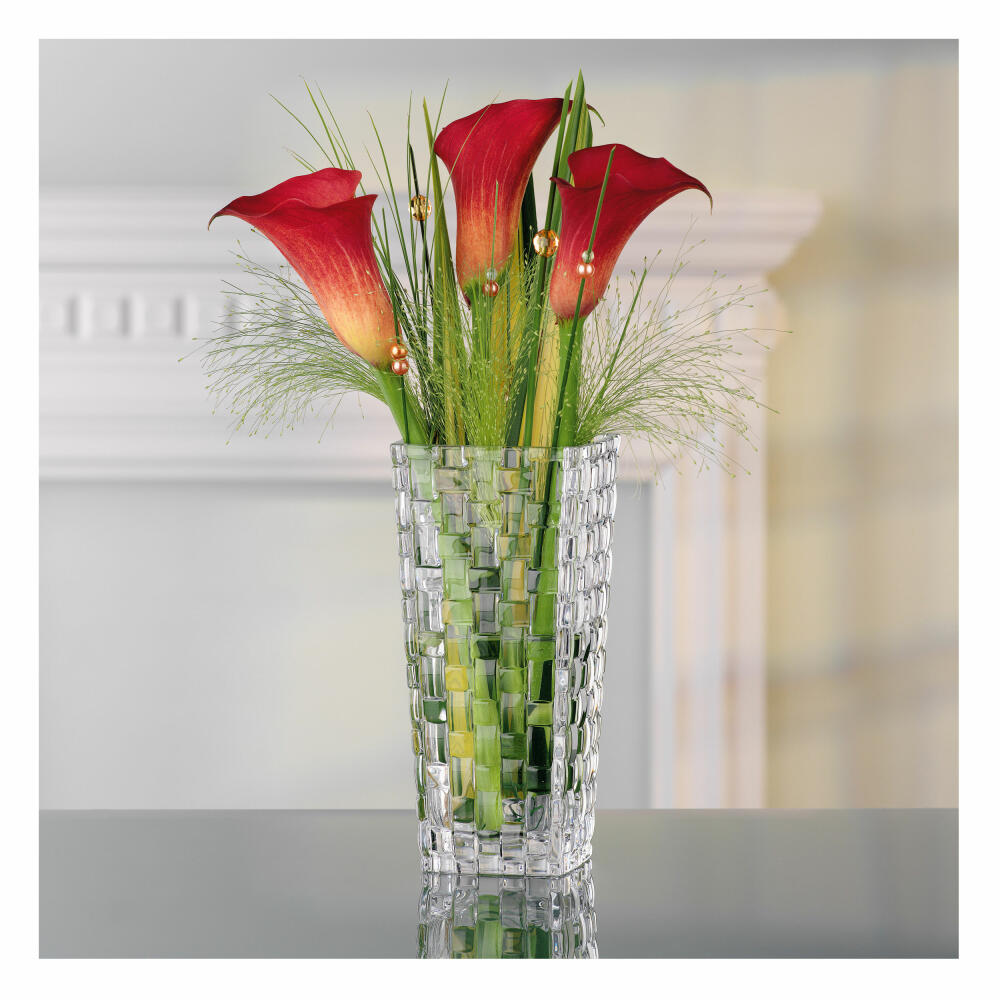 Nachtmann hochwertige Vase Dancing Stars Bossa Nova, Kristallglas, 20 cm, Made in Germany, 82088