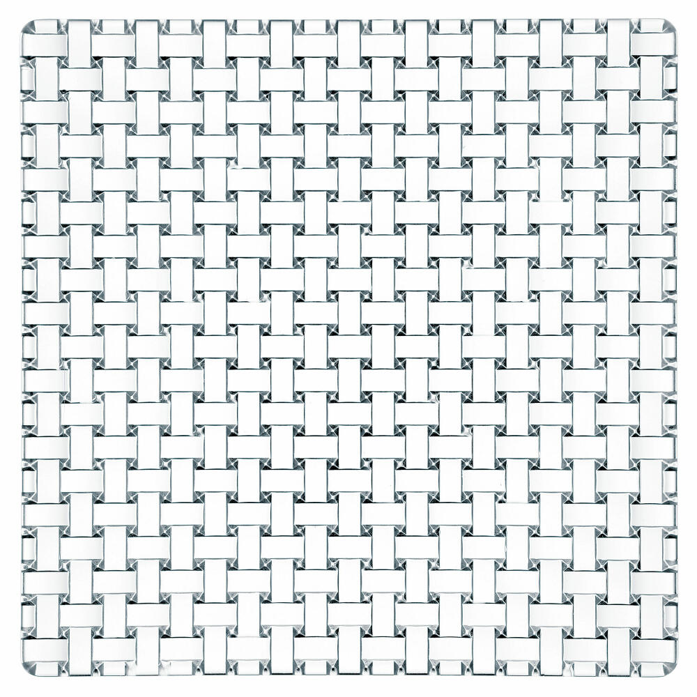 Nachtmann high-quality serving plate Dancing Stars Bossa Nova, crystal glass, 28 cm, square, Made in Germany, 81398