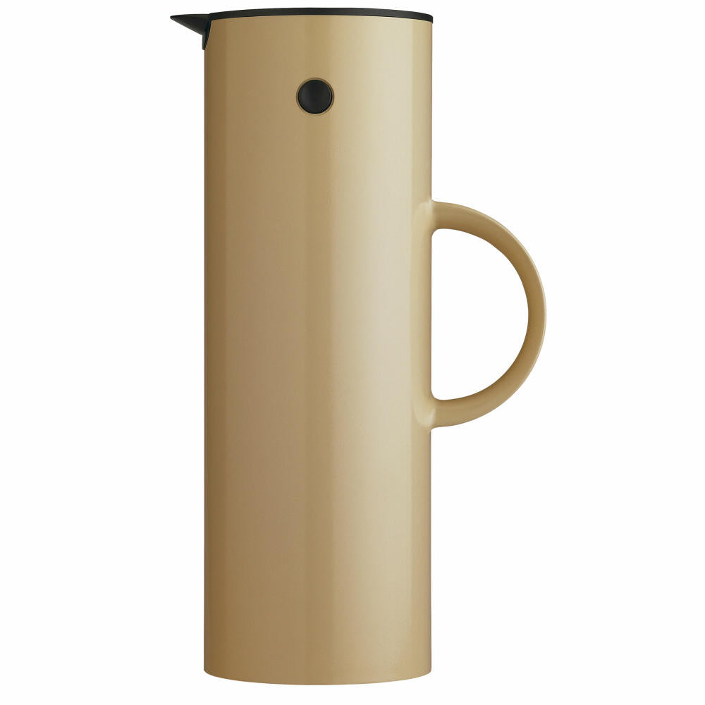 Stelton insulated jug EM77, thermo jug, plastic, glass insert, warm sand, 1 L, 995-6