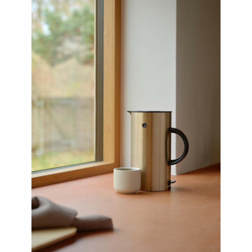 Stelton Kettle EM77, Stainless Steel, Plastic, Brushed Brass, 1.5 L, 891-1