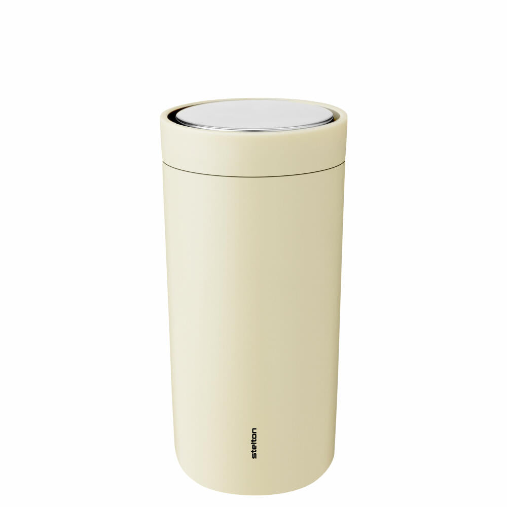 Stelton Thermo Mug To Go Click, stainless steel, plastic, Mellow Yellow, 400 ml, 685-46