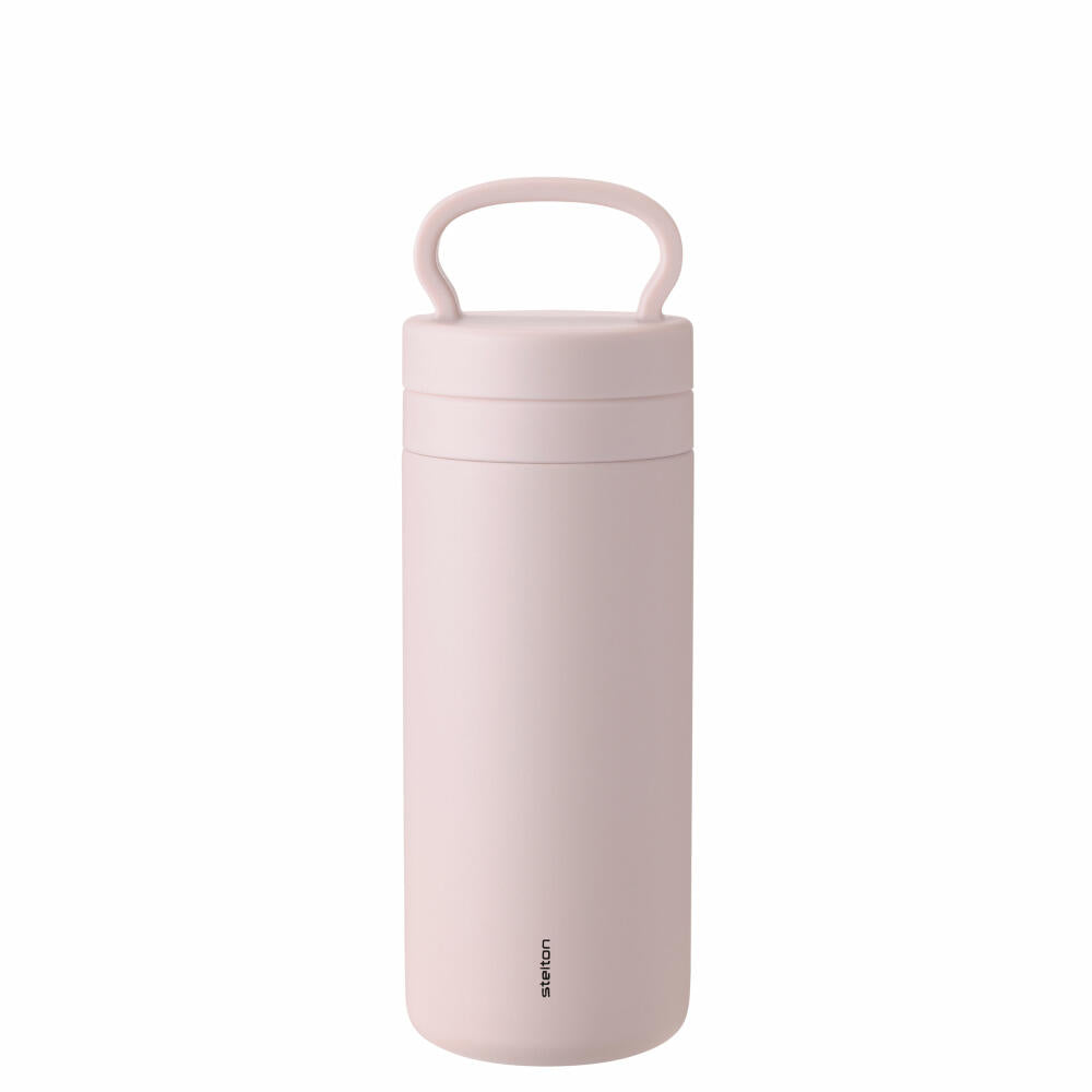 Stelton Tabi thermo mug, stainless steel, plastic, silicone, Dusty Rose, 400 ml, 370-2