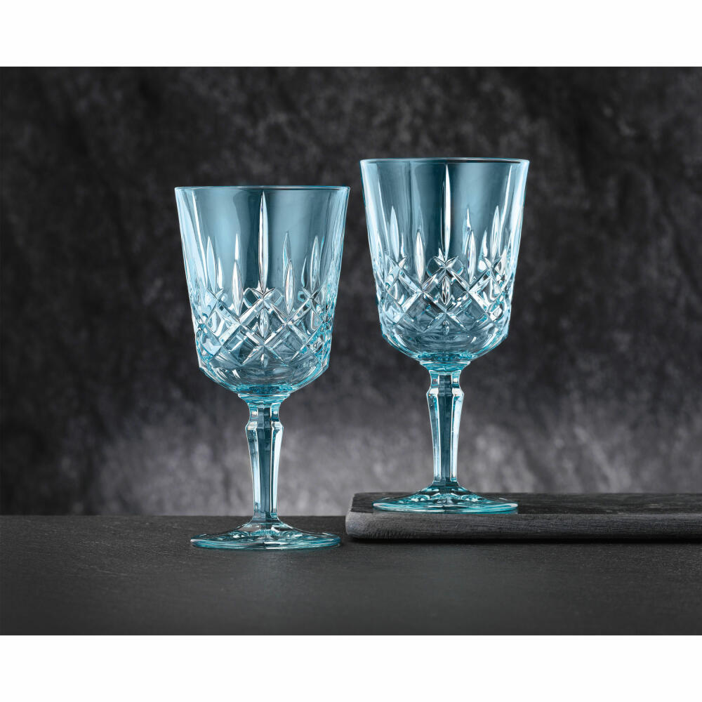 Nachtmann Cocktail/Weinglas 2er Set Noblesse, Kristallglas, Aqua, 355 ml, 105219