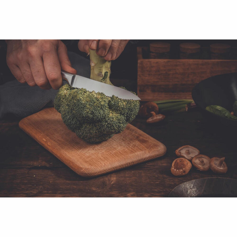 Nirosta Küchenmesser Star gezahnt, Edelstahl, Silber, 12 cm Klingenlänge, 41835