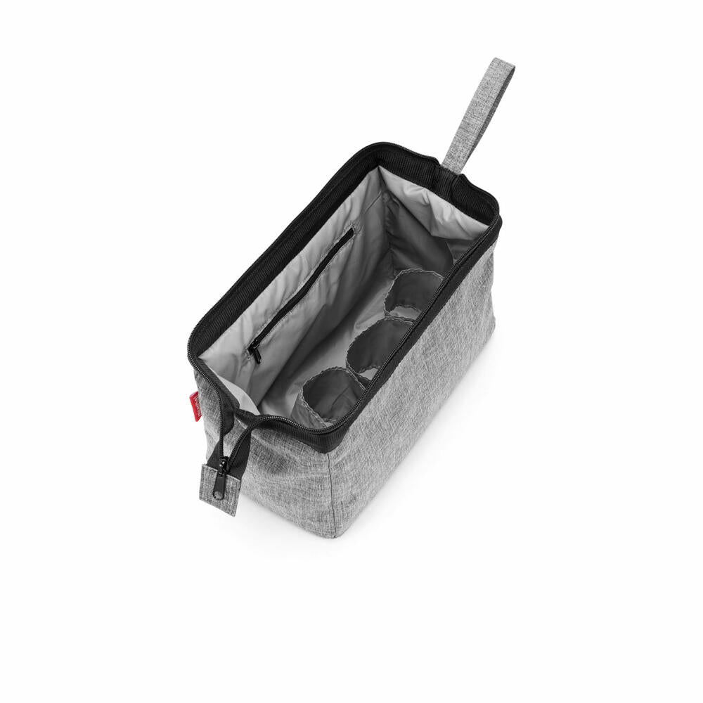 reisenthel travelcosmetic, toiletry bag, bag, toiletry bag, cosmetic bag, polyester fabric, Twist Silver, 4 L, WC7052