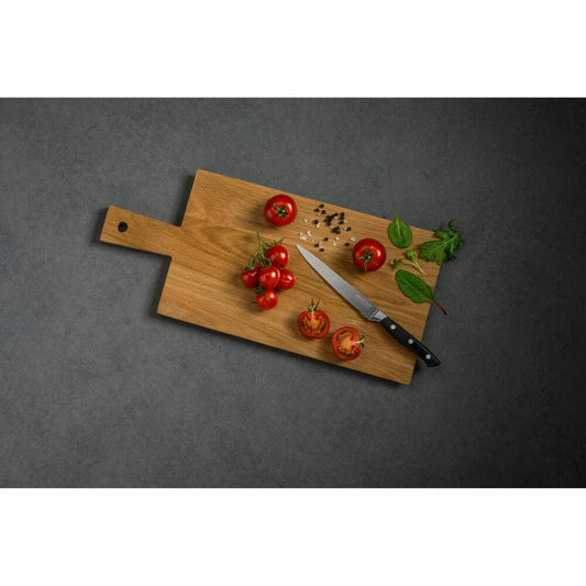 Nirosta Küchenmesser Trinity gezahnt, Edelstahl, POM, Silber, Schwarz, 14 cm Klingenlänge, 43904