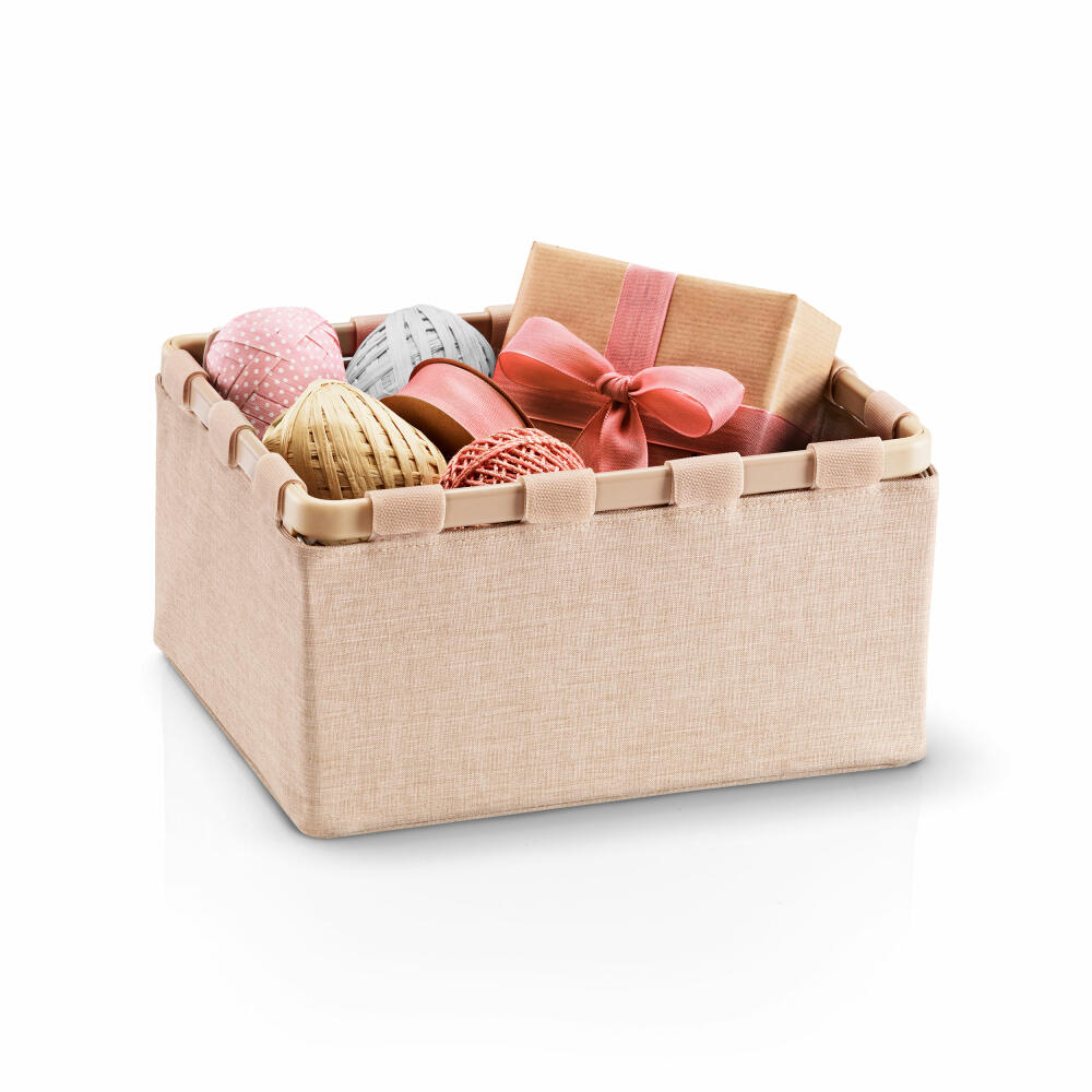 reisenthel framebox S, storage box, recycled polyester fabric, Frame Twist Coffee, 7 L, XF6043