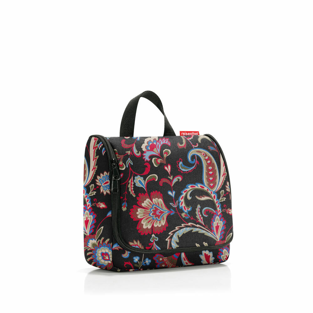 reisenthel toiletbag, Kulturbeutel, Kosmetiktasche, Paisley Black, 3 L, WH7064