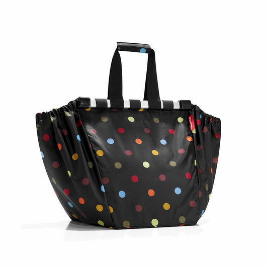 reisenthel easyshoppingbag, bag for shopping cart, shopping bag, dots / black with colorful dots, UJ7009