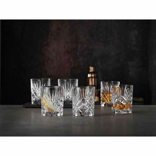 Nachtmann Palais Whiskey Tumbler, set of 6, whiskey tumblers, whiskey glass, crystal glass, 288 ml, 105401