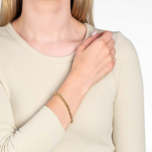 Leonardo Jewels Armband Gold Romea Clip & Mix, Armschmuck, Schmuck, Edelstahl IP Gold, 023292