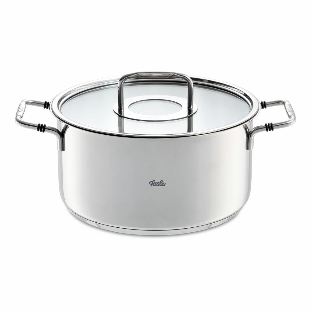 Fissler Bonn Kochtopf, Kochgeschirr, Topf, Edelstahl 18/10, Silberfarben, 24 cm, 086 112 24 000 0