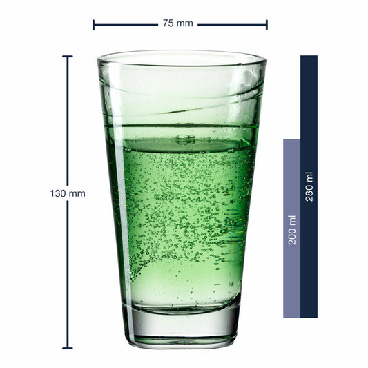 Leonardo drinking glass Vario Struttura, mug, water glass, soda-lime glass, green, 280 ml, 026834