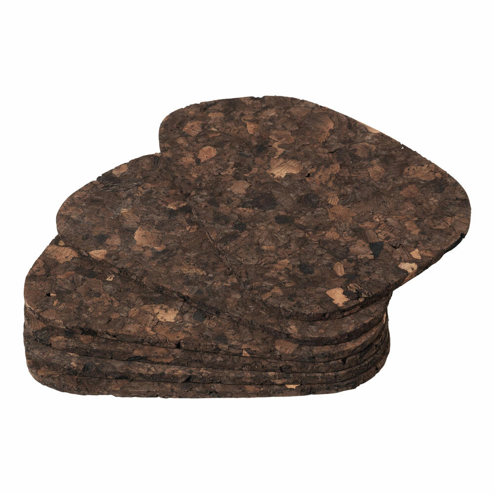 Blomus FUADO Set of 6 Coasters, Drink Coasters, Cork, 63913