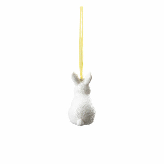Hutschenreuther sitting rabbit Easter pendant, decorative pendant, porcelain, white, 6.5 cm, 02360-800001-26675