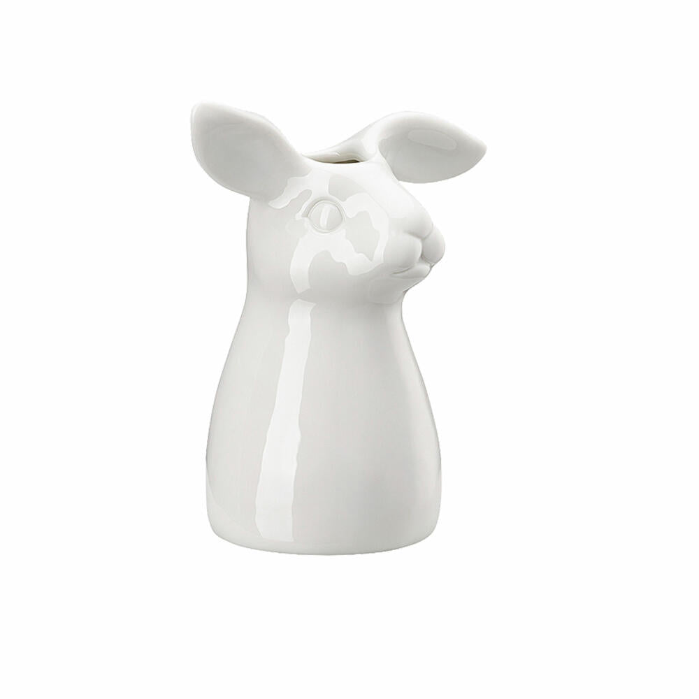 Hutschenreuther Hasen Vase, Dekovase, Porzellan, Weiß, 11 cm, 02487-800001-26011