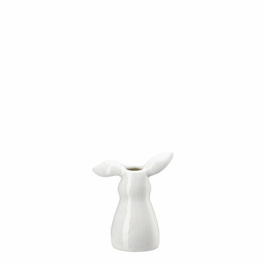 Hutschenreuther Rabbit Vase, Decorative Vase, Porcelain, White, 11 cm, 02487-800001-26011