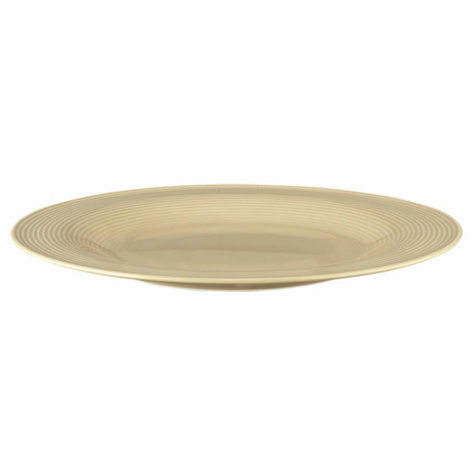 Seltmann Weiden Beat Plate Flat, Dinner Plate, Serving Plate, Porcelain, Sand Beige, Ø 30 cm, 001.772184